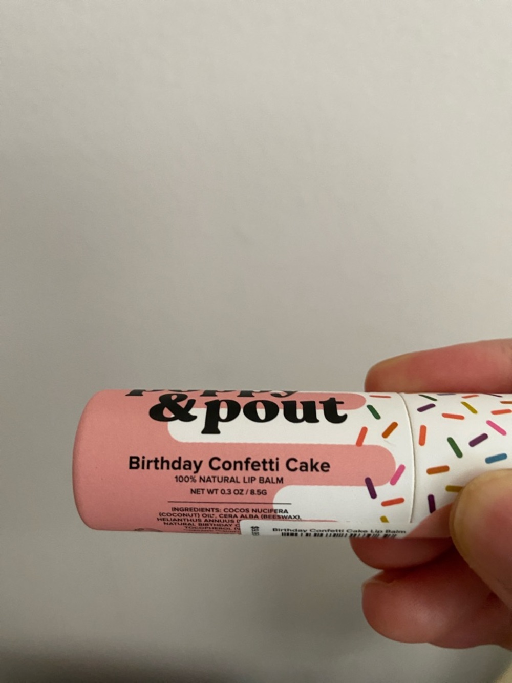Birthday Confetti Cake Lip Balm - Pink